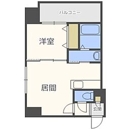 e′clair 1LDKの間取図画像