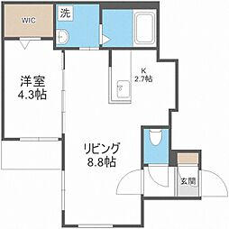 BalboniSette 1LDKの間取図画像