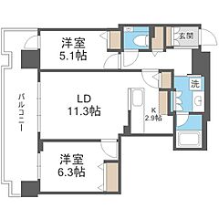 物件の間取り