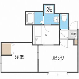 RITZone 1LDKの間取図画像