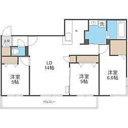 STELA POLARE 3LDKの間取図画像