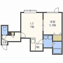 エムアイ・ドリーム 1LDKの間取図画像