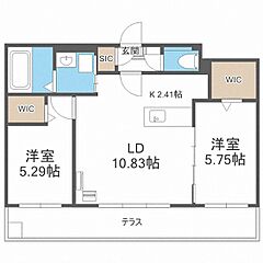 物件の間取り