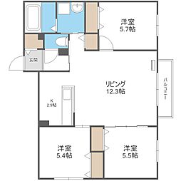 グランディール琴似 2階/-