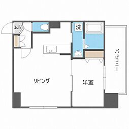 e′clair 1LDKの間取図画像