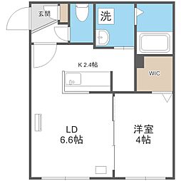 VIVACE163 1LDKの間取図画像
