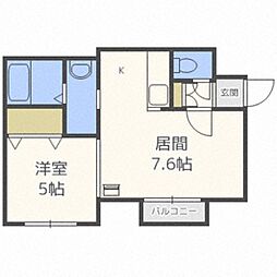 レジデンス大通公園 1LDKの間取図画像