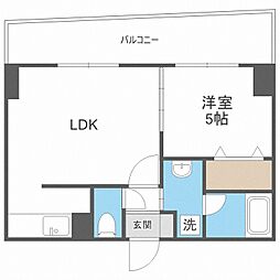 ioミナミ3ジョウ 1LDKの間取図画像