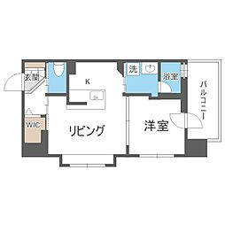EMBASSYPLACEザレジデンス 1LDKの間取図画像