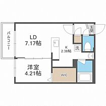 エフェクト南11条　Ａ棟  ｜ 北海道札幌市中央区南十一条西8丁目（賃貸マンション1LDK・4階・34.11㎡） その2