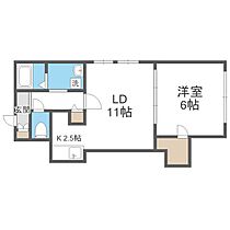 シルキー菊水  ｜ 北海道札幌市白石区菊水八条3丁目（賃貸アパート1LDK・3階・40.44㎡） その2