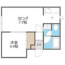 グランディア・ＨＩＲＯ  ｜ 北海道札幌市手稲区前田七条14丁目（賃貸アパート1LDK・1階・30.78㎡） その2