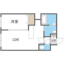 北海道札幌市中央区南二十二条西9丁目（賃貸マンション1LDK・4階・34.50㎡） その2