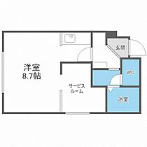 ＣＡＳＡ　ＣＯＭＯＤＯ  ｜ 北海道札幌市西区琴似一条7丁目（賃貸マンション1LDK・4階・26.71㎡） その2