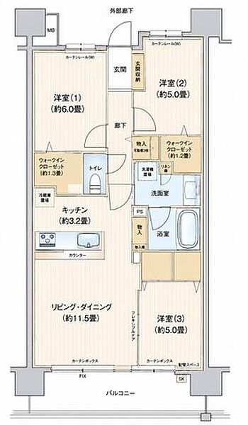 間取りを拡大表示