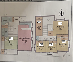 Come on UP 北小岩 2階ワンルームの間取り