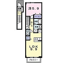 香川県高松市太田下町（賃貸アパート1LDK・2階・41.98㎡） その2