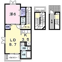 香川県丸亀市中津町（賃貸アパート1LDK・3階・51.91㎡） その2