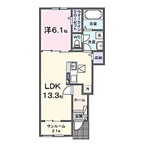 香川県高松市郷東町（賃貸アパート1LDK・1階・50.05㎡） その2