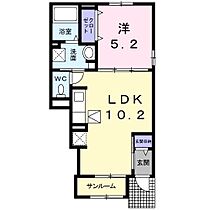 香川県丸亀市柞原町（賃貸アパート1LDK・1階・40.02㎡） その2