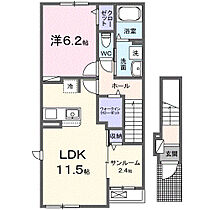 香川県高松市国分寺町新居（賃貸アパート1LDK・2階・50.96㎡） その2