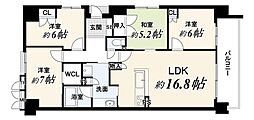 京都桂川つむぎの街グランスクエア 4LDKの間取図画像