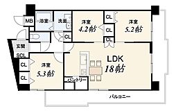 間取図画像 3LDK