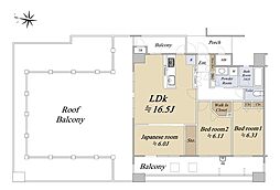 ディークラディア宝塚仁川 3LDKの間取図画像