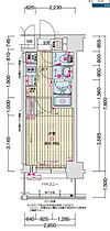 プレサンス名古屋菊井セルカ  ｜ 愛知県名古屋市西区菊井1丁目（賃貸マンション1K・2階・21.66㎡） その2