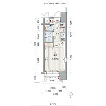 プレサンス名古屋駅前ヴェルロード  ｜ 愛知県名古屋市中村区名駅3丁目（賃貸マンション1K・2階・21.17㎡） その2