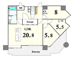 間取図画像 3LDK