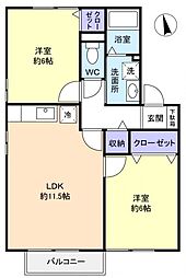 間取図画像 2LDK