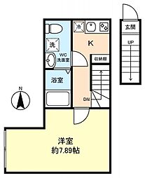 ｖｉｎｏｓｉｔｙ船橋前原（ヴィノシティフナバシマエバラ） 2階1Kの間取り