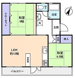 間取図画像 2LDK