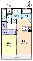 薬円台壱番館Ａ 3階1LDKの間取り