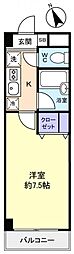 間取図画像 1K