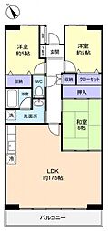 エスポワール八千代 3LDKの間取図画像