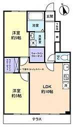 アバンティ八千代緑が丘壱番館 2LDKの間取図画像