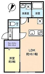 KEIAI RESIDENCE 八千代中央 1LDKの間取図画像