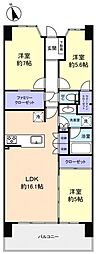 ルフォンソレイユ船橋美し学園 3LDKの間取図画像