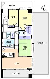 ライオンズガーデン北習志野 3LDKの間取図画像