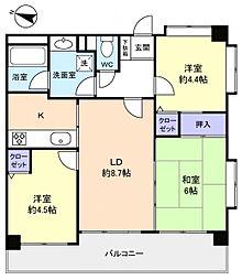 ラ・フォレ21 3LDKの間取図画像