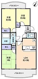 グランドステージ八千代壱番館 3LDKの間取図画像