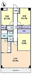 アクトヒルズ八千代2 3LDKの間取図画像