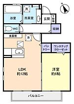 ヴィラ・アムールII  ｜ 千葉県八千代市高津（賃貸アパート1LDK・1階・45.74㎡） その2