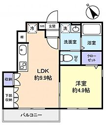 間取図画像 1LDK