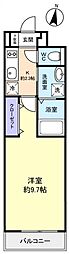 GRACE(グラース) 1Kの間取図画像