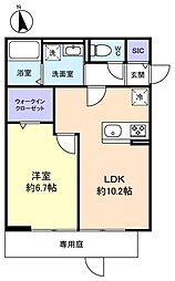 エンブリオ 1LDKの間取図画像