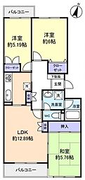 LEREVE八千代台 3LDKの間取図画像