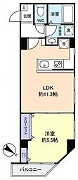 CONNECTPARKHILLSYACHIYODAI 1LDKの間取図画像